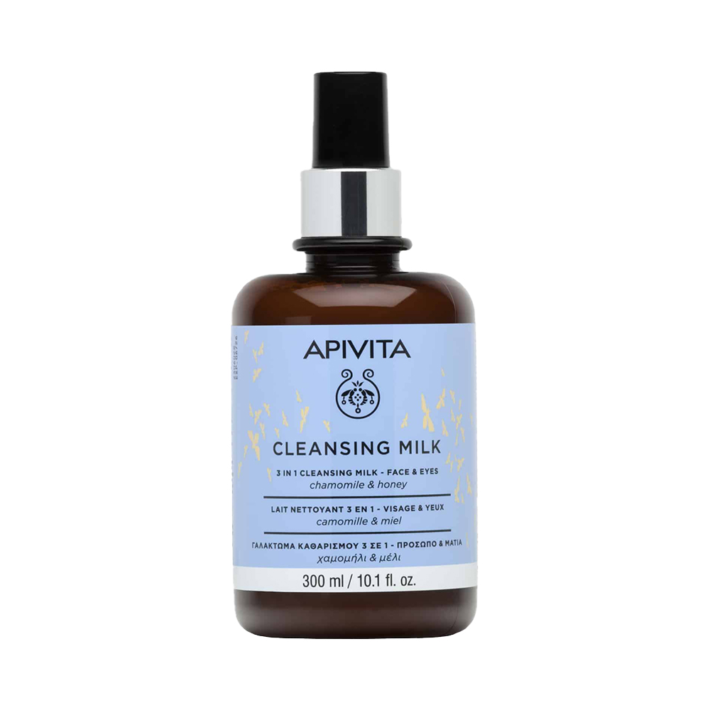 APIVITA - LIMITED EDITION CLEANSING Γαλάκτωμα Καθαρισμού 3 σε 1 με Χαμομήλι & Μέλι - 300ml